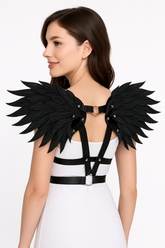 Black Club Wing Harness - Halloween Costume Accessory
